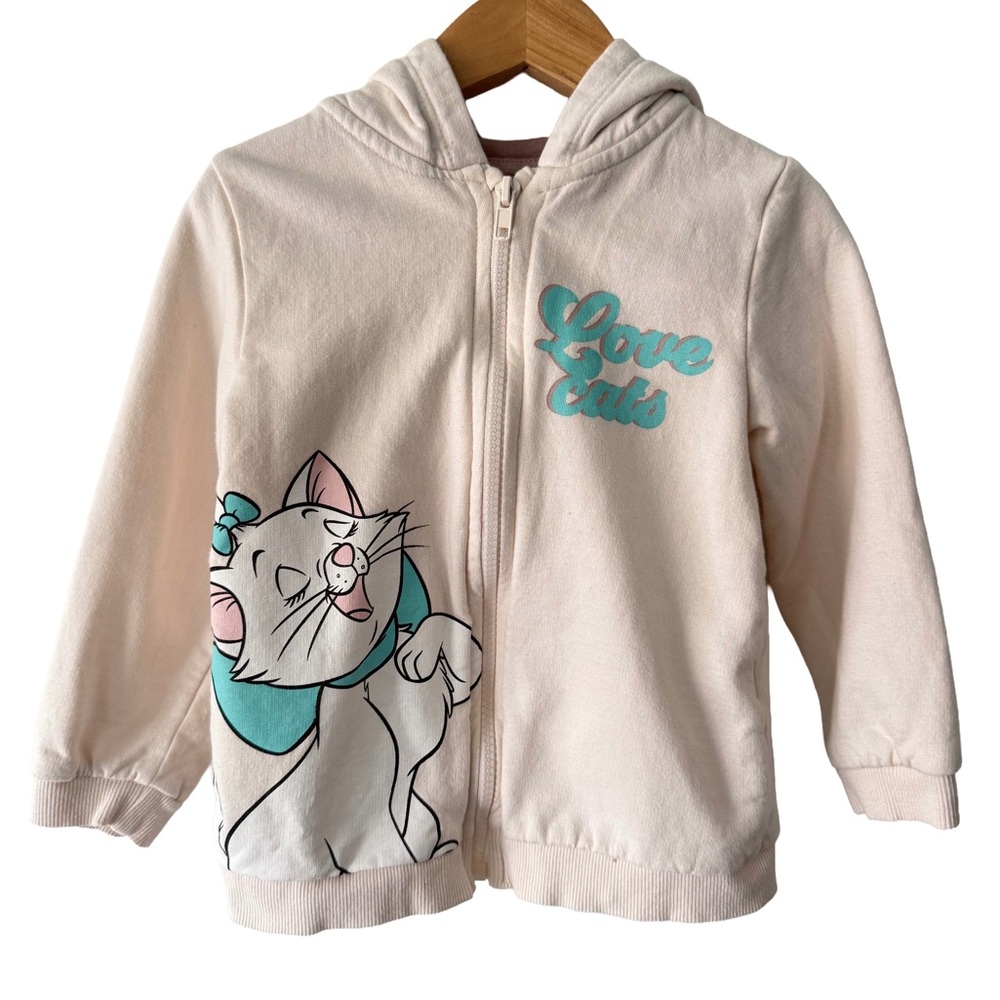 Disney 100 Marie Cream Cat Hoodie